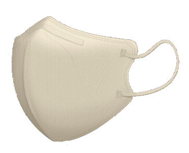 Arte Korea 2D 3D adult face masks, pack of 50, showing multiple masks with ear loops and textured surface.