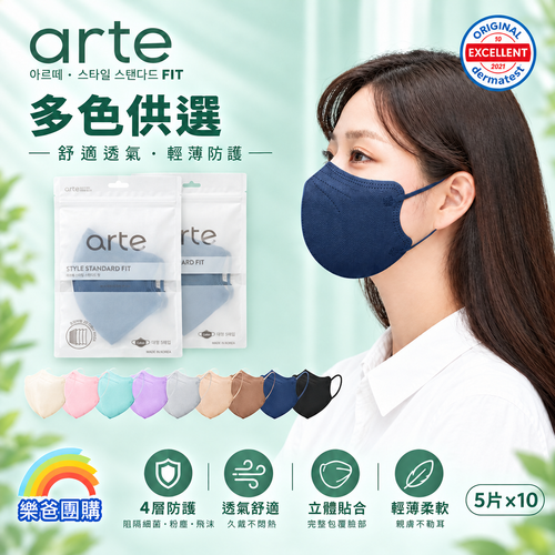 arte 韓國 2D立體成人口罩