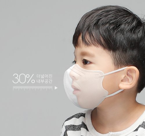 Korean KF94 children’s 2D fit mask by Arte, 50-pack, with colorful cartoon designs for kids' protection and comfort